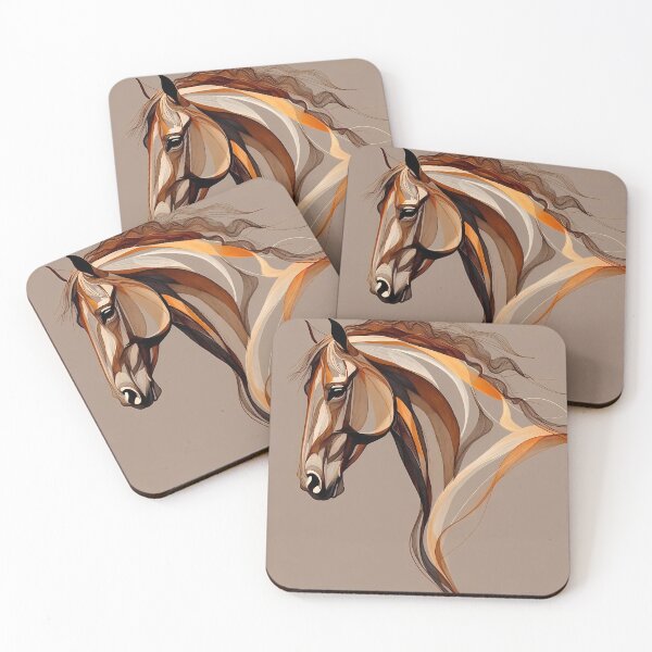 Item preview, Stylized Horse Abstract Artwork (image size 7840x11680) designed and sold by Digital-Davinci.