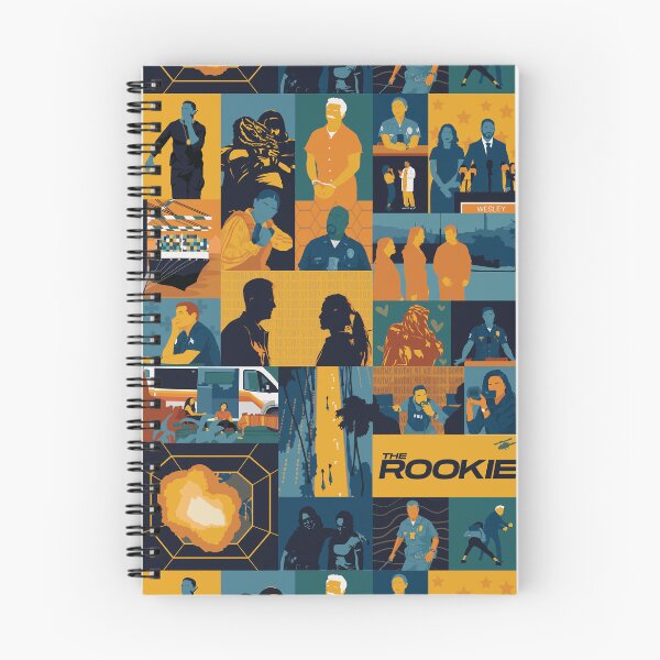 Artikelvorschau, Grafik-Collage-Poster zur 8. Staffel von „The Rookie“ | The Rookie entworfen und verkauft von gottaloveseries.
