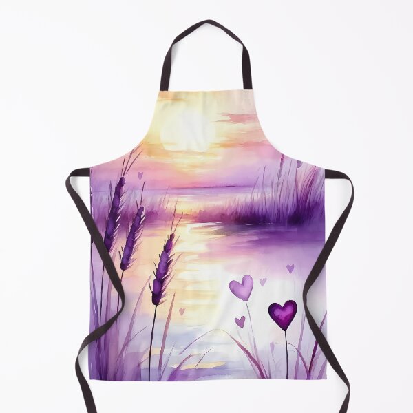 Item preview, Purple Beach with Heart Reeds designed and sold by CalmnessbyChoice.