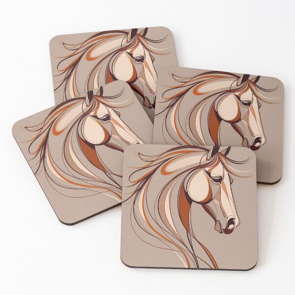 Item preview, Stylized Horse Abstract Artwork (image size 7840x11680) designed and sold by Digital-Davinci.