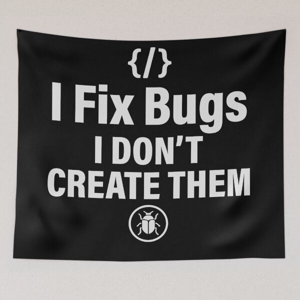 Item preview, I Fix Bugs I Don’t Create Them Funny Programmer T-Shirt  Developer Debugging Humor Tee designed and sold by Design-Pro-21.