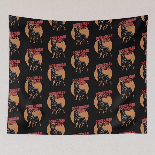 Item preview, Doberman Dad Retro Comic Style designed and sold by Luan Huynh.