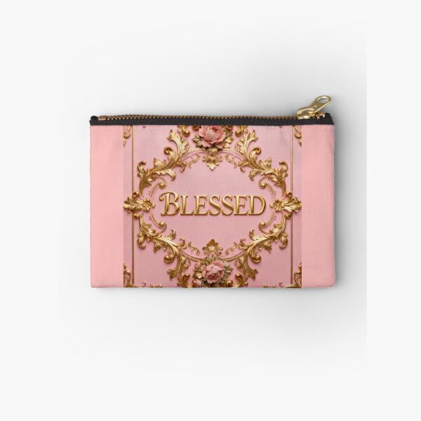 Item preview, "BLESSED" In Pink & Gold Baroque designed and sold by DesignsByPrnces.