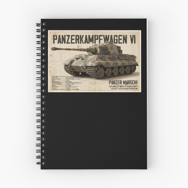 Aperçu de l'œuvre Affiche de propagande vintage Panzer VI Königstiger – Art des chars allemands de la Seconde Guerre mondiale  créée et vendue par Jeeklsdotcom.