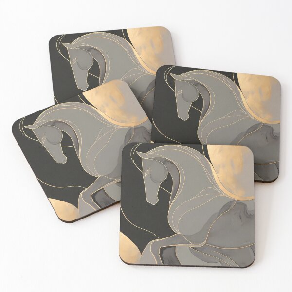 Item preview, Stylized Horse Abstract Artwork (image size 7840x11680) designed and sold by Digital-Davinci.