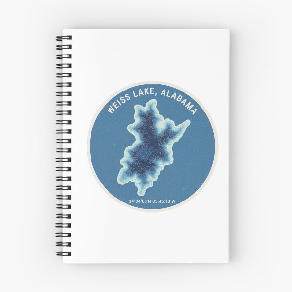 Item preview, Weiss Lake Alabama Topographic Map Sticker designed and sold by Kakon-52.