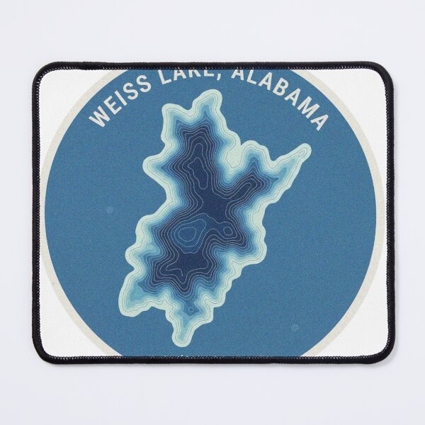 Item preview, Weiss Lake Alabama Topographic Map Sticker designed and sold by Kakon-52.