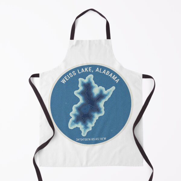 Item preview, Weiss Lake Alabama Topographic Map Sticker designed and sold by Kakon-52.