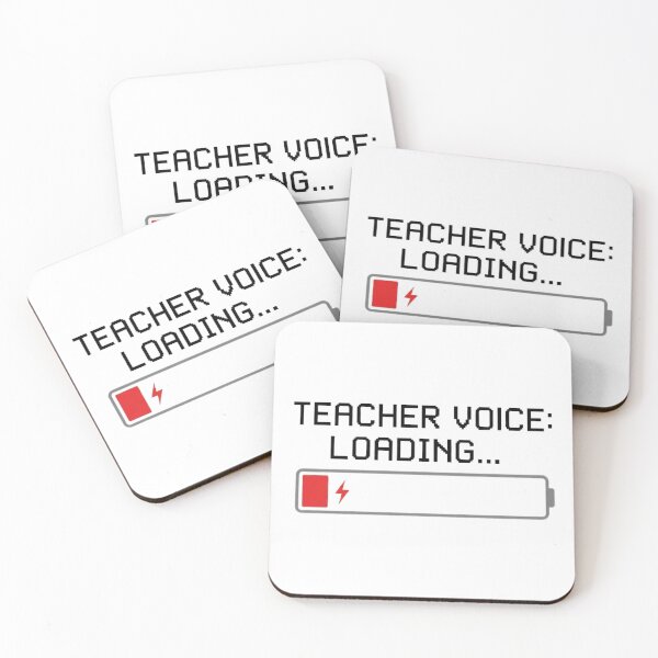 Item preview, Teacher Voice Loading - Funny Low Battery School Humor designed and sold by RealVibeVault.