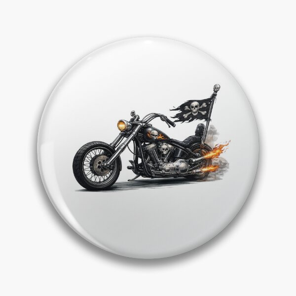 Item preview, Motorcycle Chopper Black Stile designed and sold by AlexandreSM.