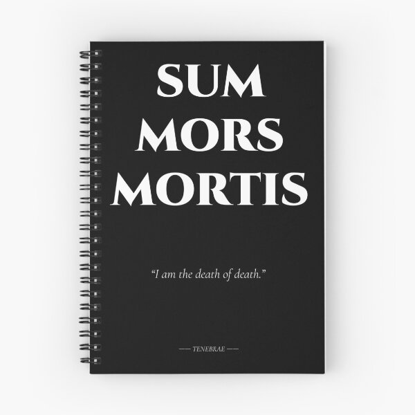 Item preview, Sum Mors Mortis – Dark Latin Maxim designed and sold by BrushRushX.