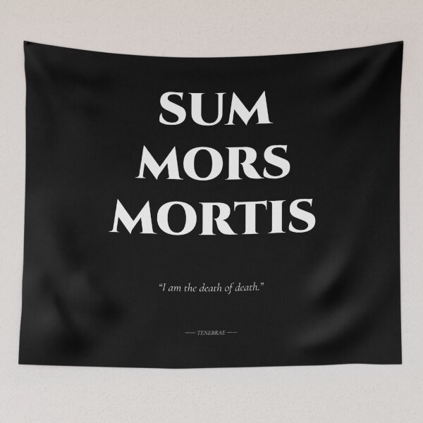 Item preview, Sum Mors Mortis – Dark Latin Maxim designed and sold by BrushRushX.