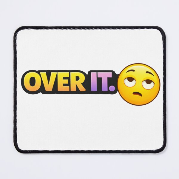 Item preview, Over It Colorful Funny Sticker | Savage Annoyed Mood Quote designed and sold by RelateAndTee.