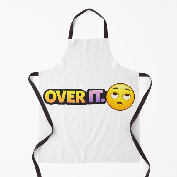 Item preview, Over It Colorful Funny Sticker | Savage Annoyed Mood Quote designed and sold by RelateAndTee.