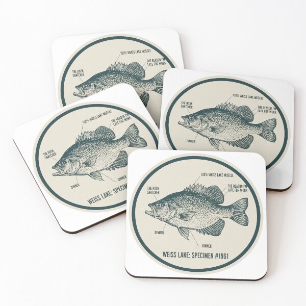 Item preview, Weiss Lake Bass Diagram Sticker designed and sold by Kakon-52.