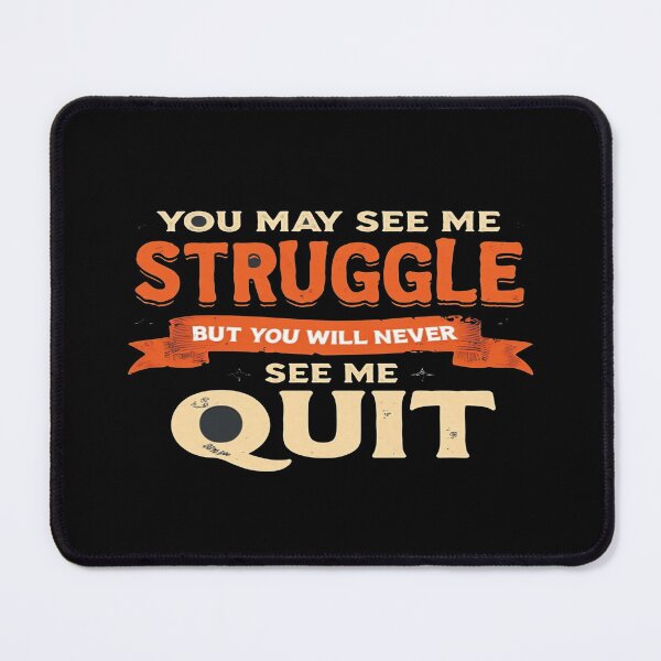 Item preview, Never Quit Motivational Quote Design – Bold Typography for Fighters, Hustlers & Dreamers designed and sold by Bright Nest Studio.
