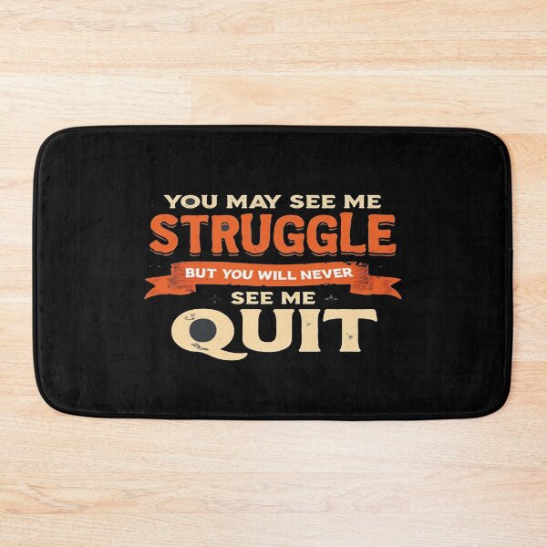 Item preview, Never Quit Motivational Quote Design – Bold Typography for Fighters, Hustlers & Dreamers designed and sold by Bright Nest Studio.
