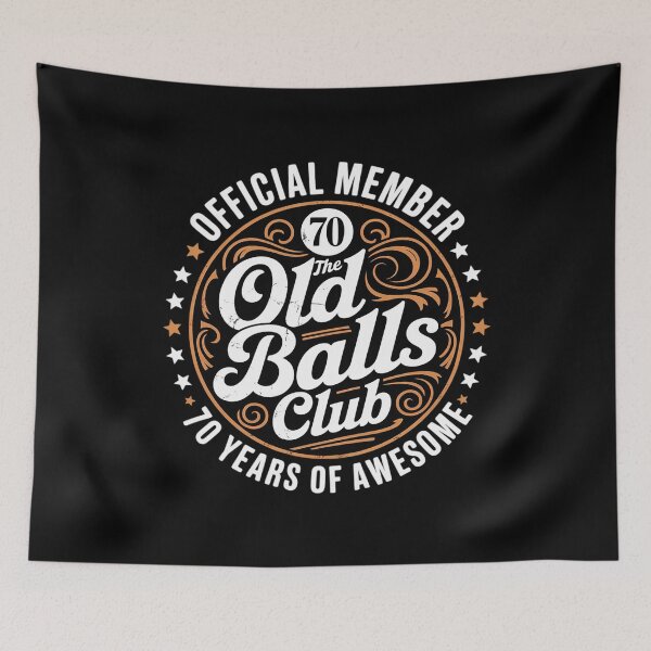 Item preview, Old Balls Club 70 Years of Awesome 70th birthday 3 designed and sold by joyouartArt.