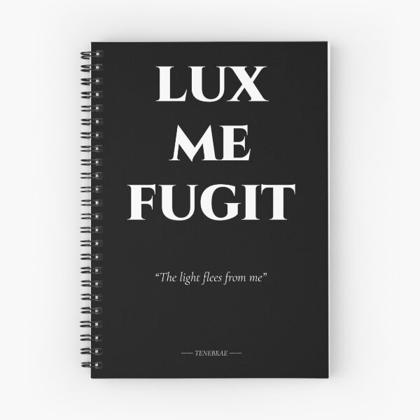 Item preview, Lux Me Fugit – Dark Latin Quote on Light and Shadow designed and sold by BrushRushX.