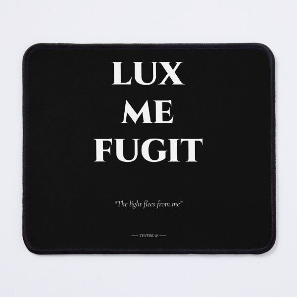 Item preview, Lux Me Fugit – Dark Latin Quote on Light and Shadow designed and sold by BrushRushX.