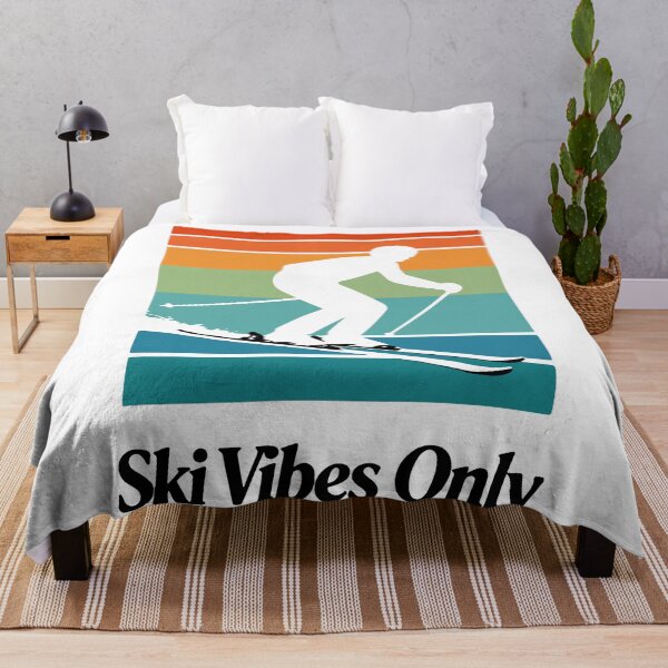Item preview, Ski Vibes Only Retro Skier T-Shirt Vintage Alpine Skiing Winter Sports Tee designed and sold by Design-Pro-21.
