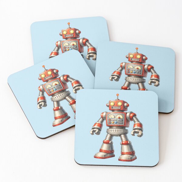 Item preview, Crimson Command Robot — Analog Power Core designed and sold by TheWonkyEaselCo.