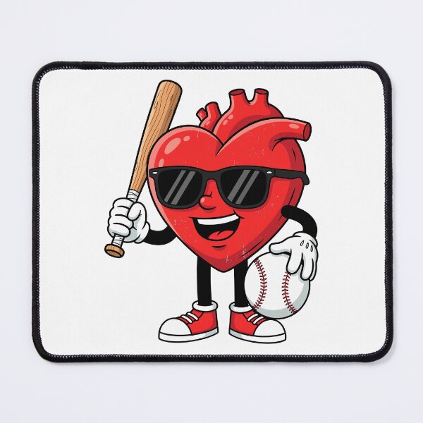 Item preview, Heart Play Baseball Valentines Day designed and sold by OlakunleOloroz.