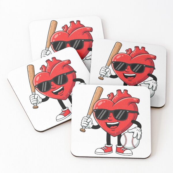 Item preview, Heart Play Baseball Valentines Day designed and sold by OlakunleOloroz.