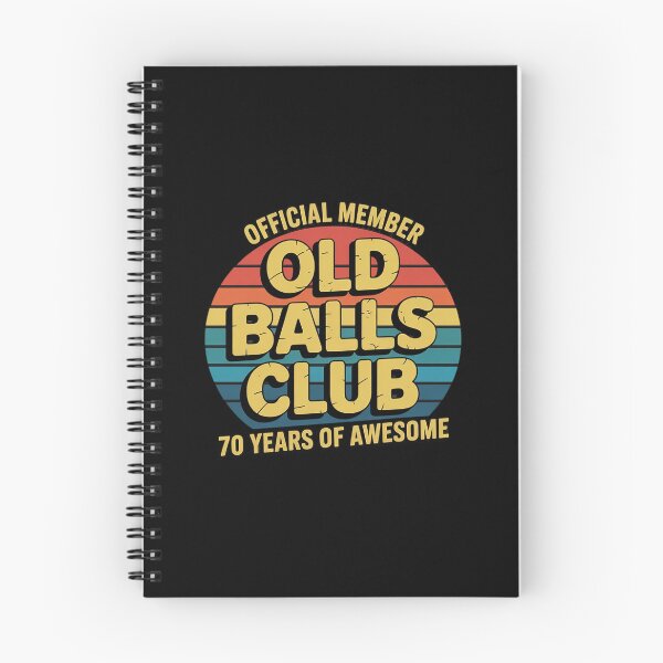 Item preview, Old Balls Club 70 Years of Awesome 70th Birthday Gag designed and sold by joyouartArt.