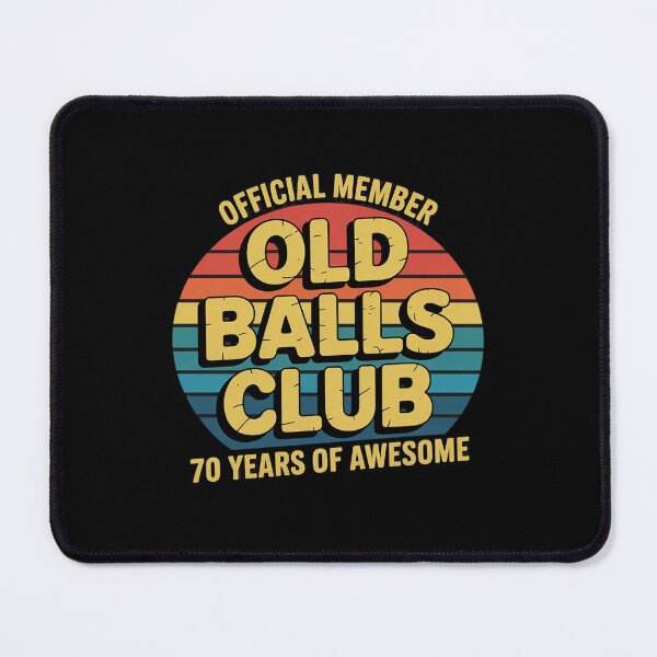 Item preview, Old Balls Club 70 Years of Awesome 70th Birthday Gag designed and sold by joyouartArt.