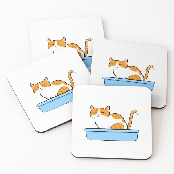 Item preview, Kitty Litter - Ginger and White Cat designed and sold by Tessa Draws Stoof.