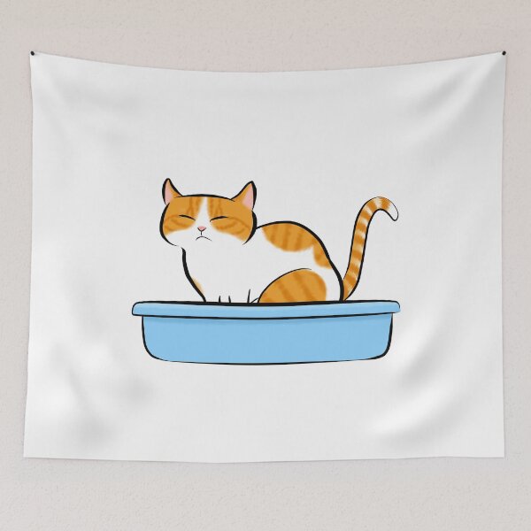 Item preview, Kitty Litter - Ginger and White Cat designed and sold by Tessa Draws Stoof.