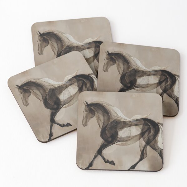 Item preview, Stylized Horse Abstract Artwork (image size 7840x11680) designed and sold by Digital-Davinci.