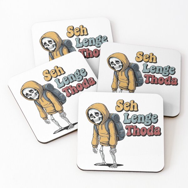 Item preview, Seh Lenge Thoda Skeleton Backpacker | Relatable Dark Humor Retro Design designed and sold by LoveDesignMania.