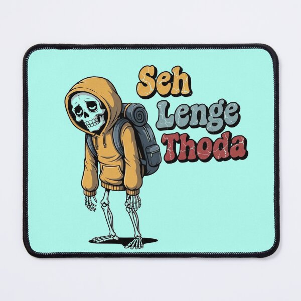 Item preview, Seh Lenge Thoda Skeleton Backpacker | Relatable Dark Humor Retro Design designed and sold by LoveDesignMania.