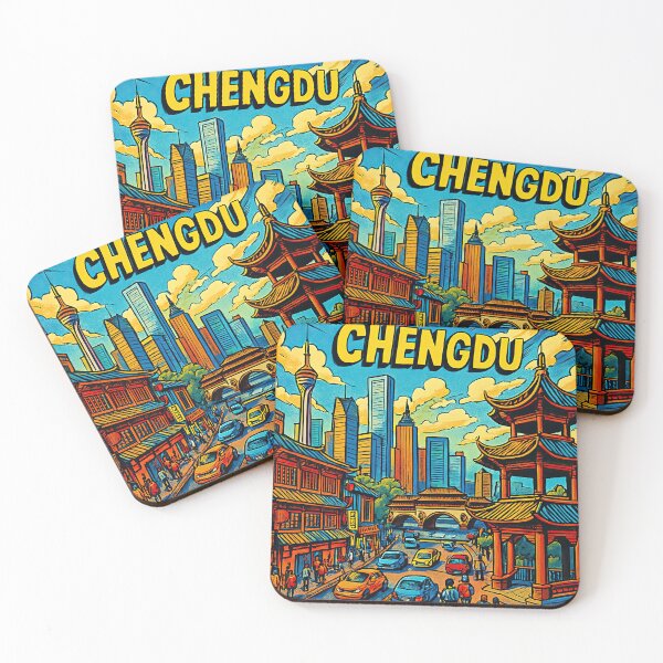 Item preview, Chengdu, city | Comics stylCartoone -  designed and sold by ComicsFactory.