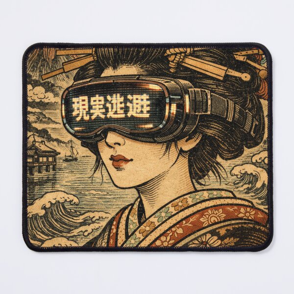 Item preview, Retro Cyber Geisha – Virtual Reality Japan Art designed and sold by Mauswohn.