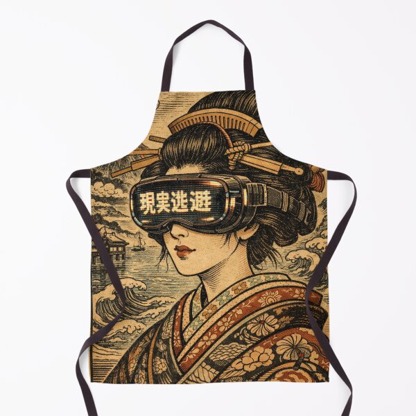Item preview, Retro Cyber Geisha – Virtual Reality Japan Art designed and sold by Mauswohn.