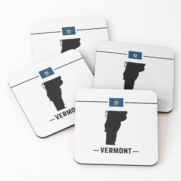 Item preview, Vermont Pride, Minimalist State Map & Flag Silhouette designed and sold by mashmosh.