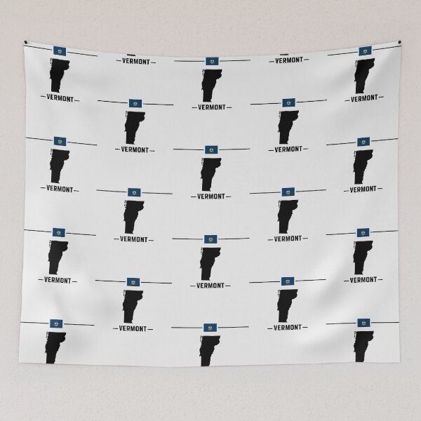 Item preview, Vermont Pride, Minimalist State Map & Flag Silhouette designed and sold by mashmosh.