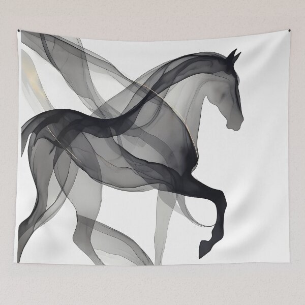 Item preview, Stylized Horse Abstract Artwork (image size 7840x11680) designed and sold by Digital-Davinci.