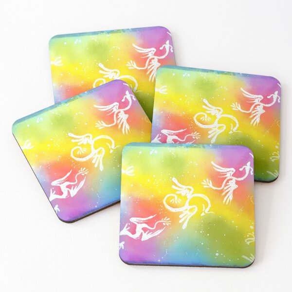 Item preview, Dragons in a rainbow sky designed and sold by TreeWyrm.
