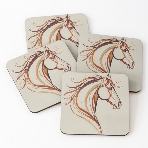 Item preview, Stylized Horse Abstract Artwork (image size 7840x11680) designed and sold by Digital-Davinci.