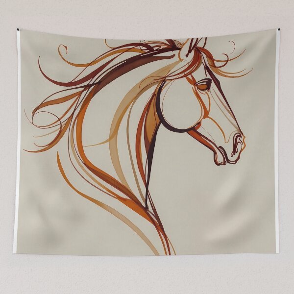 Item preview, Stylized Horse Abstract Artwork (image size 7840x11680) designed and sold by Digital-Davinci.