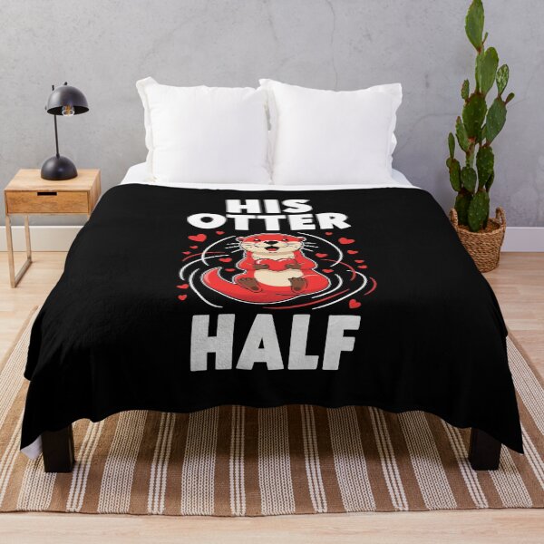 Item preview, His Otter Half Pun Romantic Couple Valentine's Day designed and sold by OlakunleOloroz.