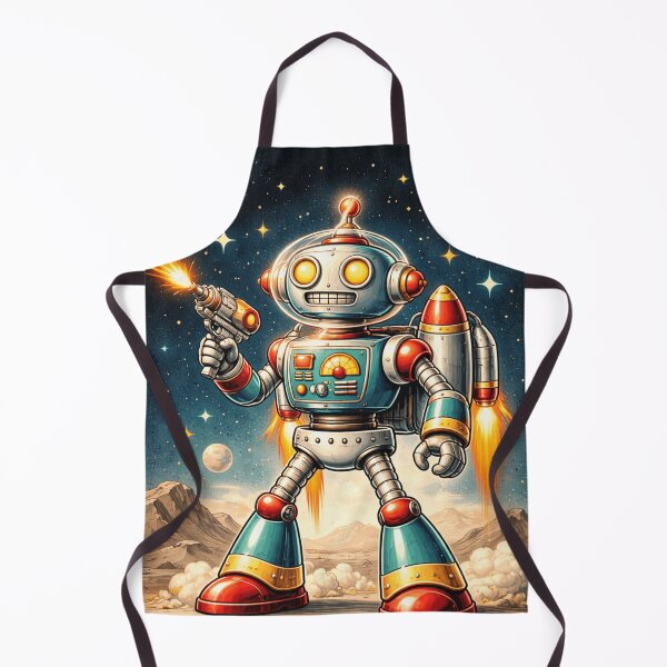 Item preview, Robot Star Ranger — Patrulla Espacial Retro designed and sold by TheWonkyEaselCo.