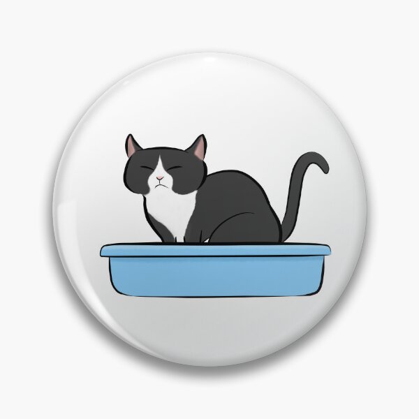 Item preview, Kitty Litter - Black and White Cat designed and sold by Tessa Draws Stoof.