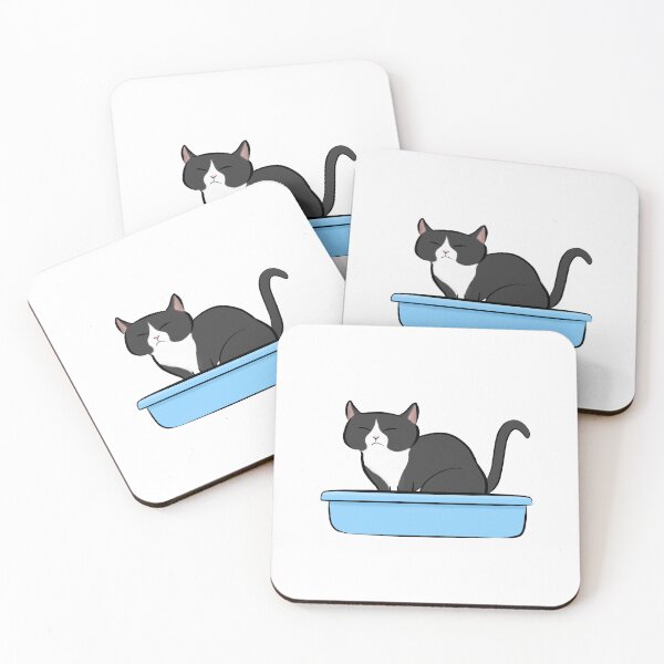 Item preview, Kitty Litter - Black and White Cat designed and sold by Tessa Draws Stoof.