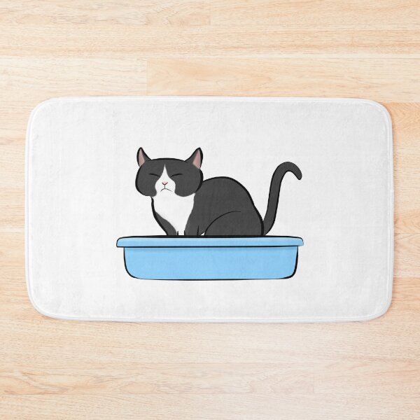 Item preview, Kitty Litter - Black and White Cat designed and sold by Tessa Draws Stoof.