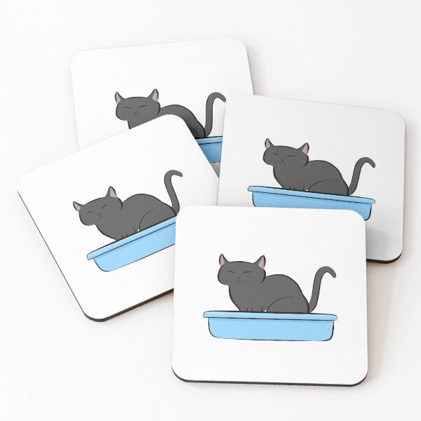 Item preview, Kitty Litter - Black Cat designed and sold by Tessa Draws Stoof.